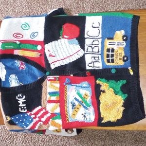 "Teacher sweater" vintage 90s.